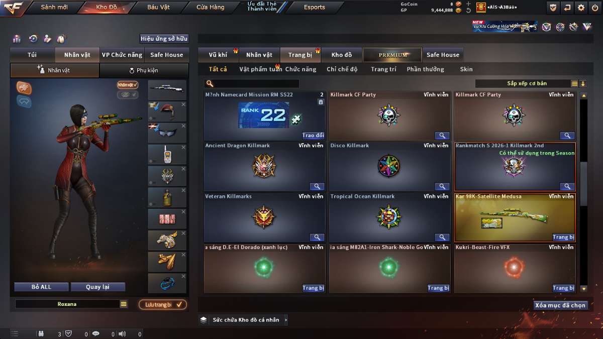 shop acc cf uy tin gia re